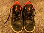 Nike Air Jordan 3 Retro 'Crimson' 136064-005 Maat 43 US9.5, Zwart, Ophalen of Verzenden, Sneakers of Gympen, Gedragen