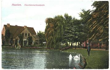 700215 Haarlem Haarlemmerhoutpark 1914 Gelopen met zegel beschikbaar voor biedingen