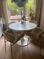 IKEA Docksta wit ronde tafel, Ophalen, Zo goed als nieuw, Rond