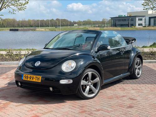 Volkswagen Beetle (Kever) 1.4 Cabriolet 2003 Zwart Leder, Auto's, Volkswagen, Particulier, Beetle (Kever), ABS, Airbags, Airconditioning