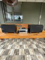 Yamaha receiver RX-E100 incl. speakers NX-E100 & Bluetooth!, Gebruikt, Microset, Tuner of Radio, Ophalen