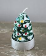 kaarsje theelichtje vorm kerstboom, Ophalen of Verzenden, Zo goed als nieuw