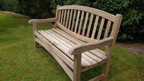 Prachtige Teak tuinbank 150 breed, Tuin en Terras, Tuinbanken, Gebruikt, Ophalen