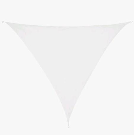 Wit Schaduwdoek Driehoek 3.6m - Nieuw, Tuin en Terras, Schaduwdoeken, Nieuw, Ophalen of Verzenden