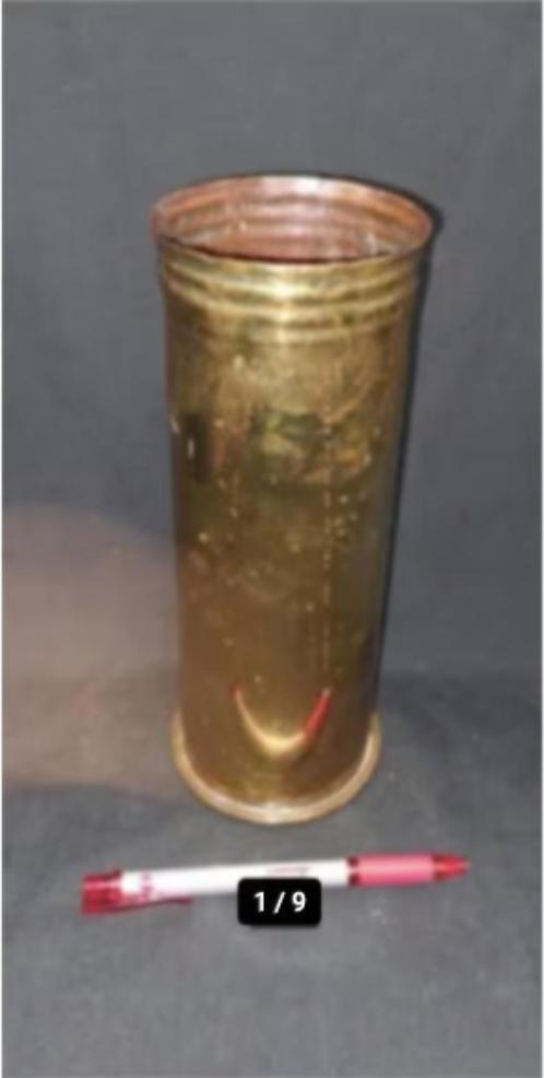 1915 German AEG Shell case World War 1 Vase umbrella Pot 15, Verzamelen, Militaria | Tweede Wereldoorlog, Landmacht, Hulzen of Bodemvondsten