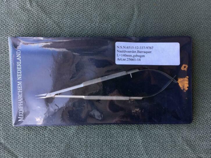 naaldvoerder tandheelkundig Barraquer 140 mm lengte, Diversen, Braces, Zo goed als nieuw, Ophalen of Verzenden