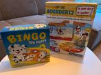 Set van 2 spellen: Bingo the Puppy en Op de boerderij, Ophalen, Jongen of Meisje