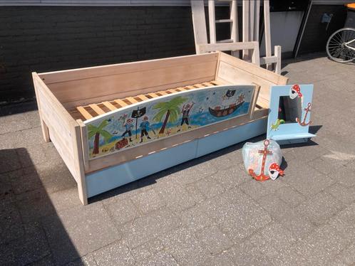 Lifetime zeer complete piraten/jongens kamer hoogslaper, Kinderen en Baby's, Kinderkamer | Bedden, Zo goed als nieuw, 180 cm of meer