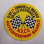 Oude sticker.  N.A.C.O.  AUTOSPEEDWAY-BAARLO. 2e zondag v.d., Verzamelen, Ophalen of Verzenden, Zo goed als nieuw, Overige typen