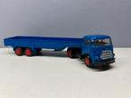 Lion toys car Daf Frontstuur blauw met oplegger., Ophalen of Verzenden, Zo goed als nieuw, Bus of Vrachtwagen, Lion Toys