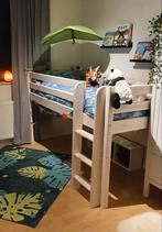 Flexa 2in1 Halfhoogslaper White Wash + Matras, Kinderen en Baby's, Kinderkamer | Bedden, Ophalen, 85 tot 100 cm, Gebruikt, Hoogslaper of Stapelbed