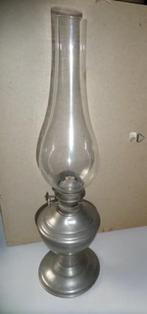 Olielamp - Petroleumlamp - Tin - H36cm - Werkende conditie, Ophalen