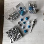 Kerstballen (blauw / zilver), Ophalen of Verzenden, Zo goed als nieuw
