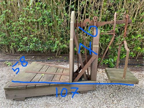 bascule hout - compleet opgeknapt, Antiek en Kunst, Antiek | Gereedschap en Instrumenten, Ophalen of Verzenden