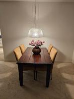 Teak houten eetkamertafel, Ophalen, Teakhout, 50 tot 100 cm, Zo goed als nieuw