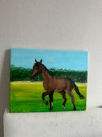 Handgetekend schilderij met een paard, Ophalen of Verzenden