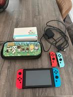 Nintendo switch animail crossing editie, Ophalen, Zo goed als nieuw, Met 1 controller, Switch Original