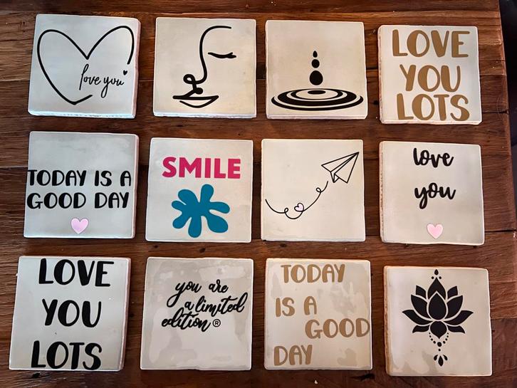 Leuke Spreuk Tegeltjes - Decoratief & Uniek!, Antiek en Kunst, Antiek | Woonaccessoires, Ophalen of Verzenden