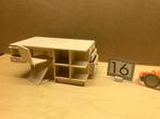 bureau miniatuur 1:12 met stoel, Nieuw, Ophalen of Verzenden