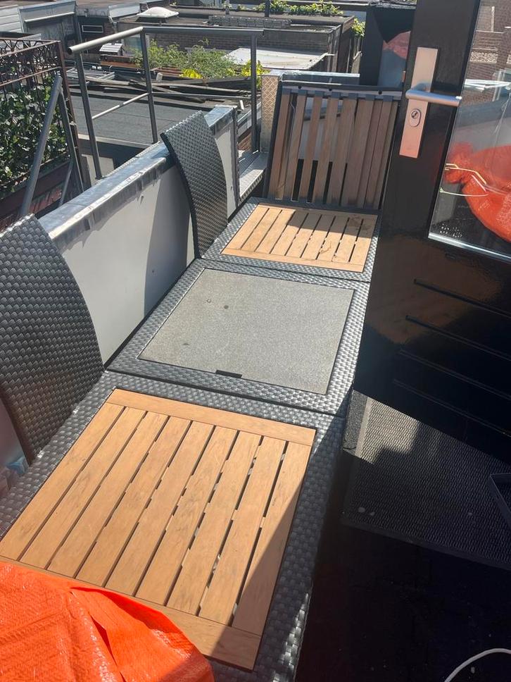 Loungebank loungeset, Tuin en Terras, Tuinsets en Loungesets, Zo goed als nieuw, Bank, Ophalen