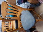 4 eetkamerstoelen, Ophalen, Gebruikt, Hout, Vier