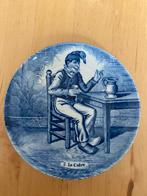 Vintage ophang bordjes Delfst Blauw 4x, Ophalen of Verzenden