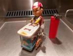 Oude blikken Ice Cream karretje met opwind mechanisme, Ophalen of Verzenden
