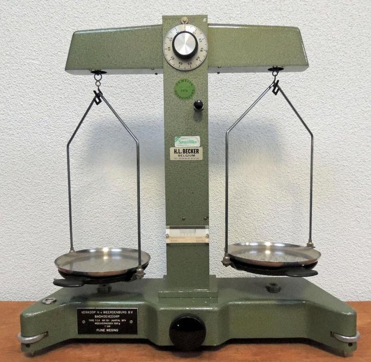 weegschaal, Witgoed en Apparatuur, Weegschalen, Zo goed als nieuw, Analoog, Winkelweegschaal, Fijner dan 1 gram, Minder dan 10 kg