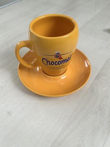 chocomel kop en schotel 3 stuks NIEUW
