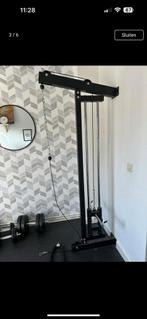 Gorilla Sports Lat pully met wandmontage, Sport en Fitness, Fitnessmaterialen, Ophalen, Zo goed als nieuw, Rug, Overige typen