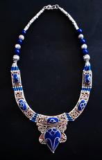 Hals ketting Lapis Lazuli 925 Silver, Overige materialen, Blauw, Ophalen of Verzenden, Zo goed als nieuw