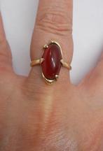 14 karaat gouden ring met carneool maat 17 nr.967, Sieraden, Tassen en Uiterlijk, Antieke sieraden, Verzenden, Goud, Ring, Met edelsteen