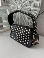 NIEUW > Zwarte Loavies Handtas met zilveren Studs (15x24 cm), Sieraden, Tassen en Uiterlijk, Verzenden, Nieuw, Zwart, Handtas