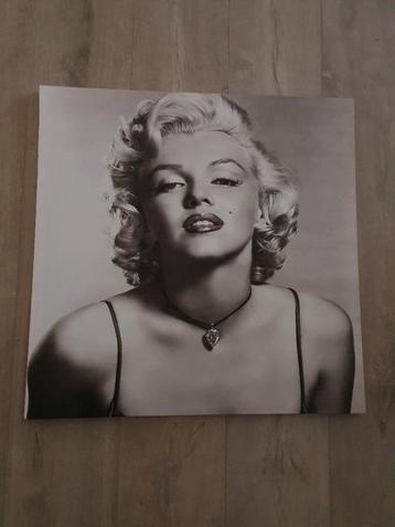 Te koop, 2x schilderij canvas, Marilyn Monroe, ZGAN!! beschikbaar voor biedingen