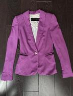 Zara | Maat XS | blazer met knoop, effen paars / lila, Kleding | Dames, Zara, Paars, Ophalen of Verzenden, Zo goed als nieuw