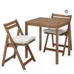 Tuintafel met 2 klapstoelen x 7 sets, 2 zitplaatsen, Eettafel, Nieuw, Ophalen of Verzenden