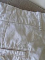 zomer LACOSTE knie broek WIT 100% katoen 42 -GRATIS zend, Kort, Verzenden, Wit, Maat 42/44 (L)