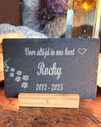 Leistenen Gedenksteen incl houder voor Overleden Huisdier, Ophalen of Verzenden, Nieuw
