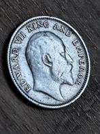 India 1/4 rupee 1905, Postzegels en Munten, Munten | Azië, Zuidoost-Azië, Zilver, Ophalen of Verzenden, Losse munt