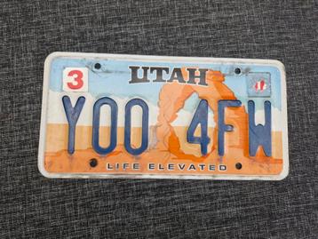 Kentekenplaat UTAH USA Nummerplaat nummerbord License plate  beschikbaar voor biedingen