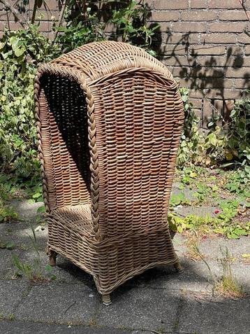 Vintage rotan strandstoel tuinstoel stoel voor kinderen izgs beschikbaar voor biedingen