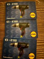 Lidl cadeaukaarten, Tickets en Kaartjes, Drie personen of meer, Cadeaubon, Overige typen