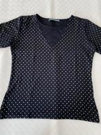 Juffrouw Jansen zwart shirt 3kwart mouw, maat S, Verzenden, Zwart, Zo goed als nieuw, Korte mouw