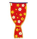 Oeteldonk Embleem Bloemetjes Gordijn Carnavals emblemen, Maat 38/40 (M), Carnaval, Verzenden, De Durskes