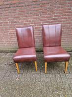 Stoelen leer 2 stuks, Ophalen of Verzenden