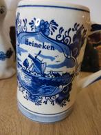 Delfts Blauw Heineken Bierpul Handgeschilderd, Ophalen of Verzenden