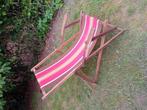vintage strandstoel, Ophalen, Zo goed als nieuw, Hout