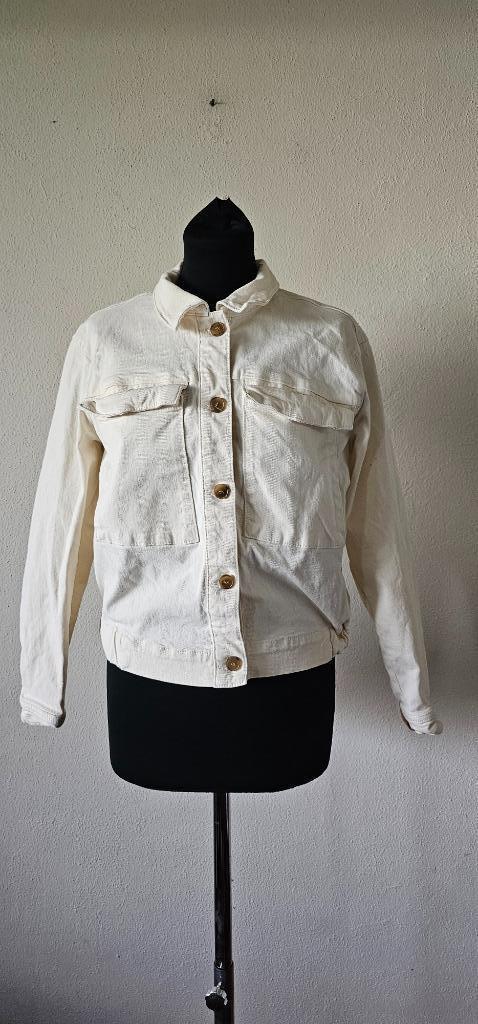 beige denim jas van Sissy boy maat s (29625), Kleding | Dames, Jassen | Zomer, Maat 36 (S), Beige, Verzenden