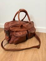 Te koop: Cowboysbag – Cognac kleur – Zo goed als nieuw!, Ophalen of Verzenden, Zo goed als nieuw, Leer, Minder dan 50 cm