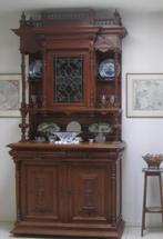 Buffetkast vitrinekast Art Nouveau 1890, Antiek en Kunst, Ophalen